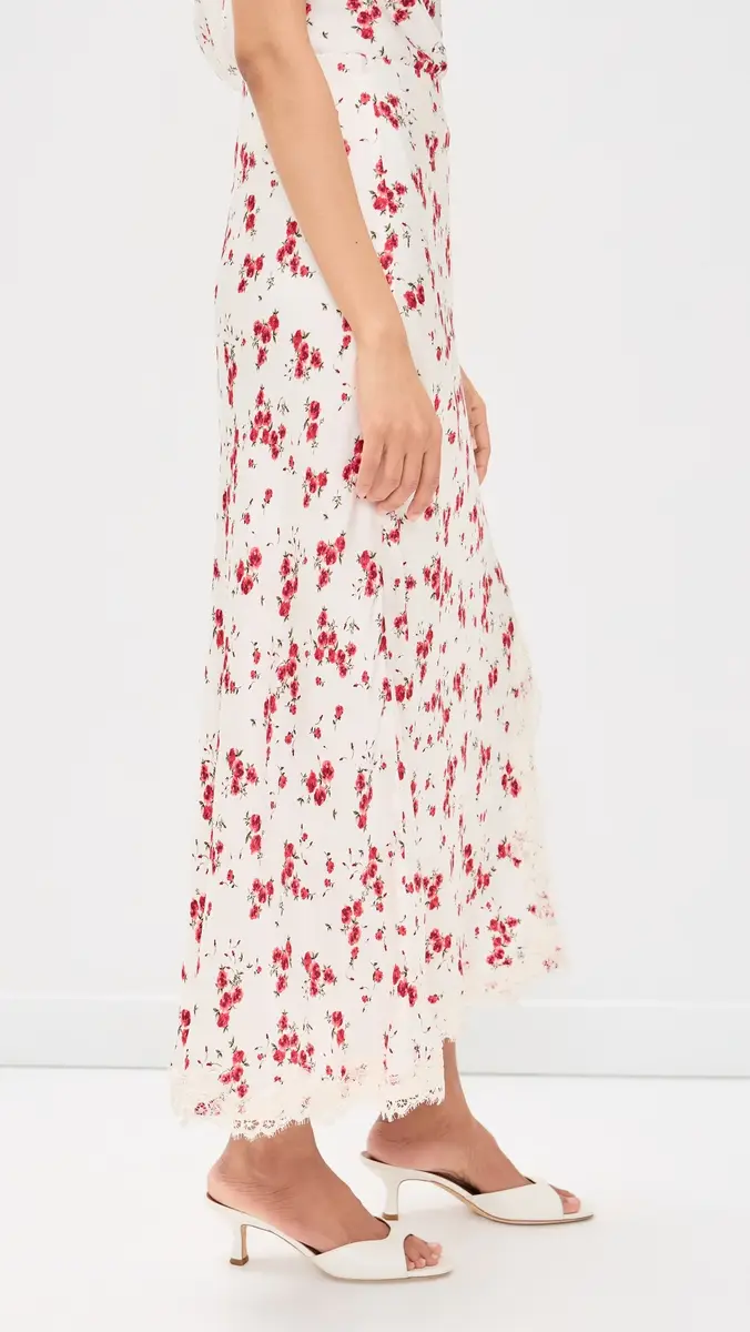 CAMI NYC Teagan Hammered Satin Skirt Candied Rose | Thumbnail 4 CAMI NYC Teagan Hammered Satin Skirt Candied Rose | Thumbnail 4