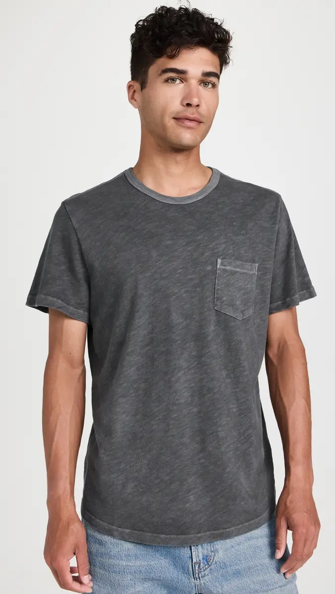 Marine Layer Relaxed Heavy Slub Pocket Tee Forged Iron | Thumbnail 2 Marine Layer Relaxed Heavy Slub Pocket Tee Forged Iron | Thumbnail 2