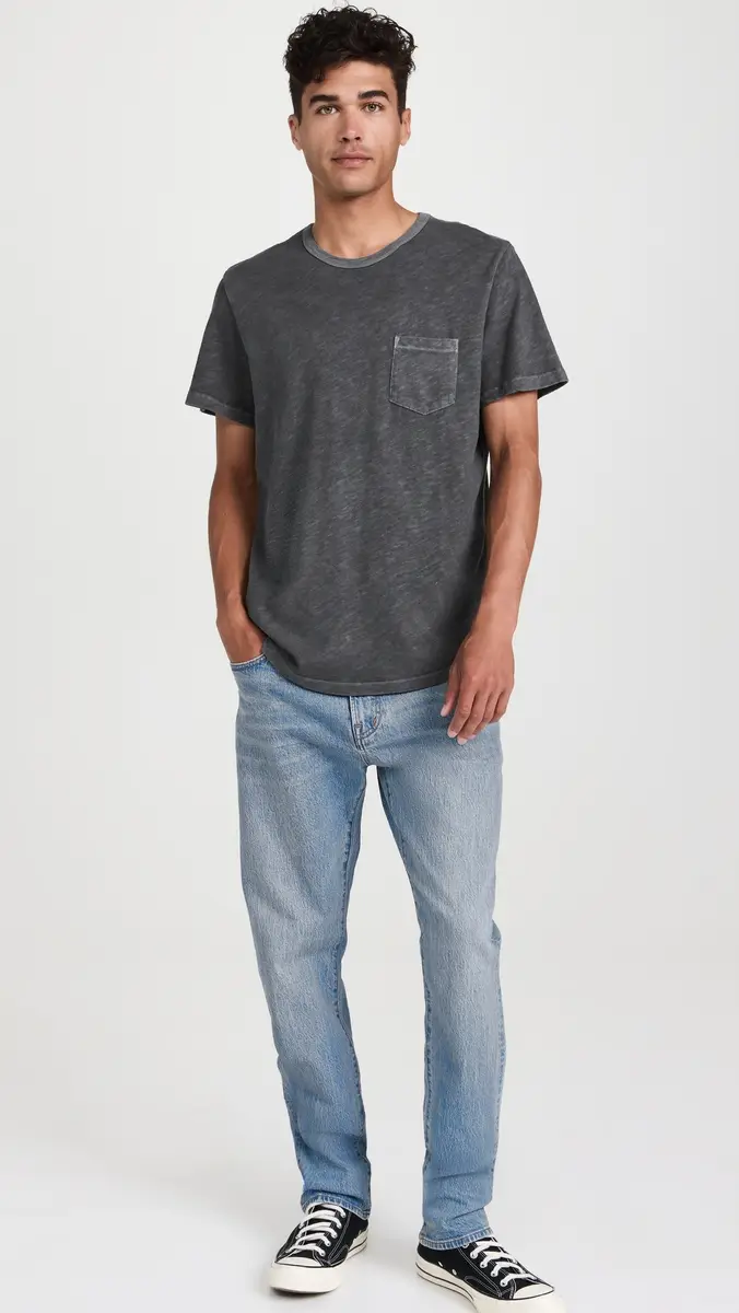 Marine Layer Relaxed Heavy Slub Pocket Tee Forged Iron | Thumbnail 5 Marine Layer Relaxed Heavy Slub Pocket Tee Forged Iron | Thumbnail 5
