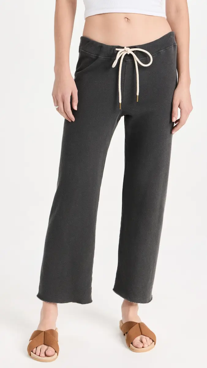 The Great. THE GREAT. The Wide Leg Cropped Sweatpants | Thumbnail 2 The Great. THE GREAT. The Wide Leg Cropped Sweatpants | Thumbnail 2