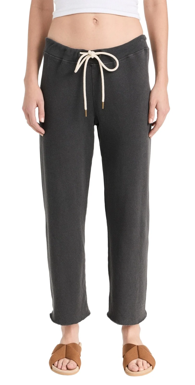 The Wide Leg Cropped Sweatpants