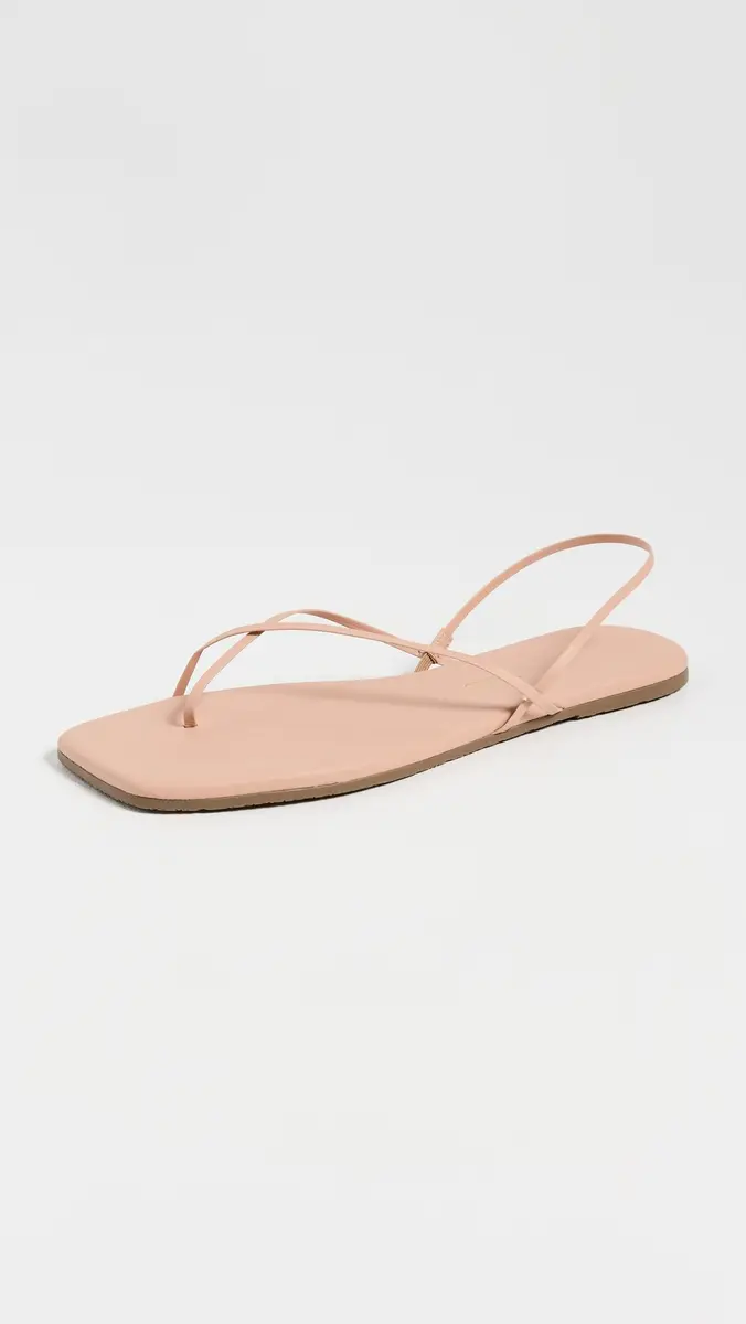 TKEES Square Toe Millie Sandals Nude Beach | Thumbnail 2
