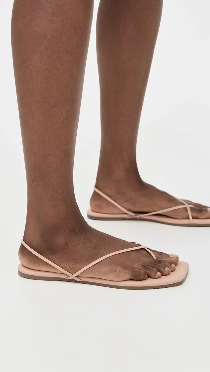 TKEES Square Toe Millie Sandals Nude Beach | Thumbnail 4