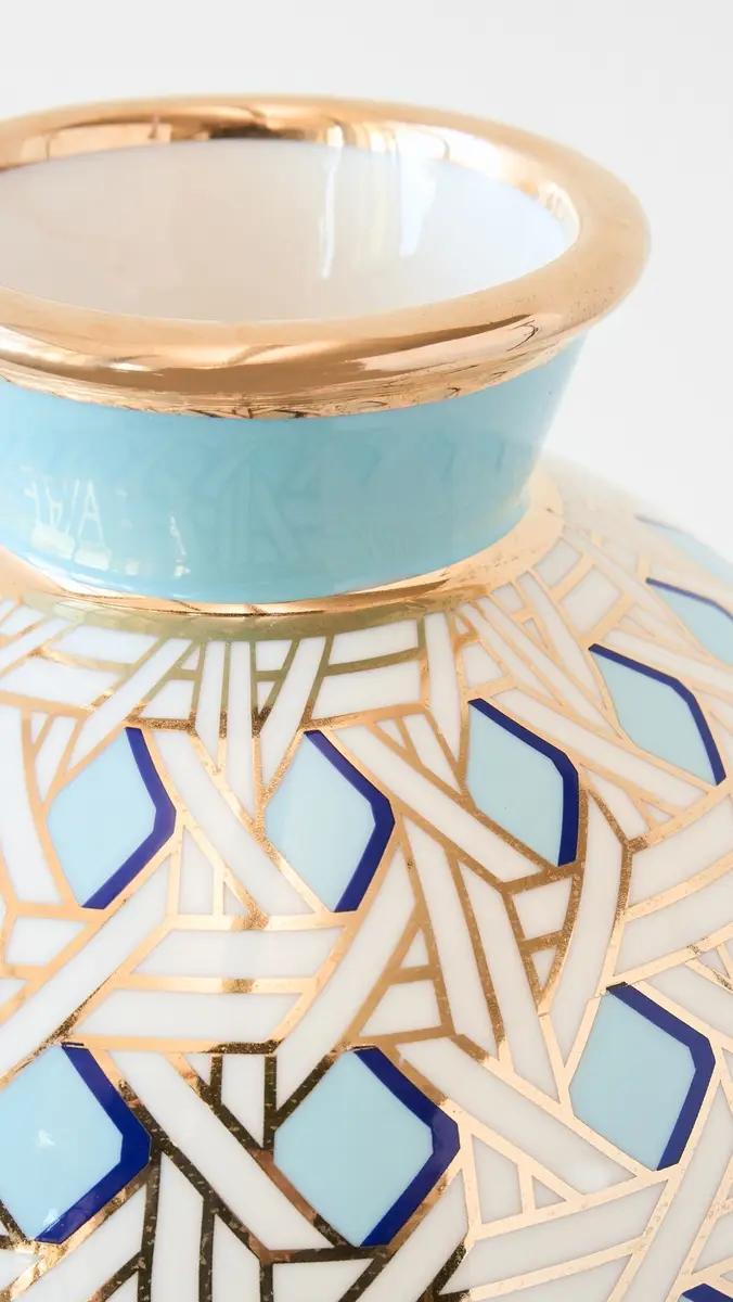 Jonathan Adler Basket Weave Round Vase | Thumbnail 4
