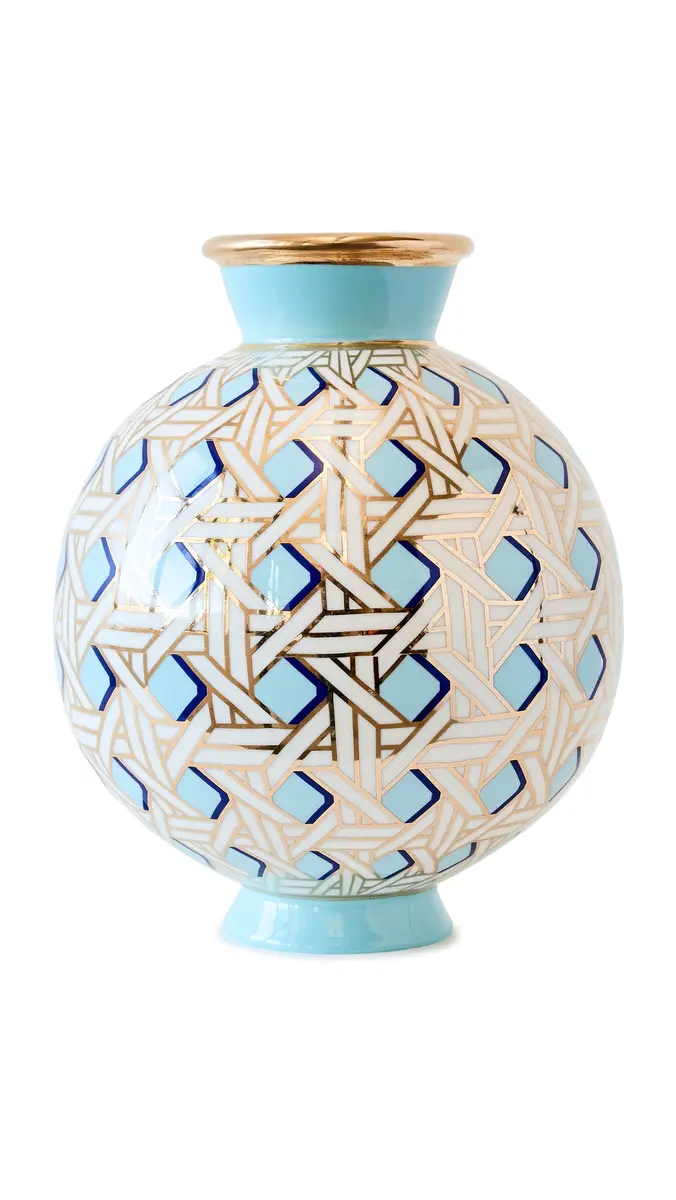 Jonathan Adler Basket Weave Round Vase | Thumbnail 5