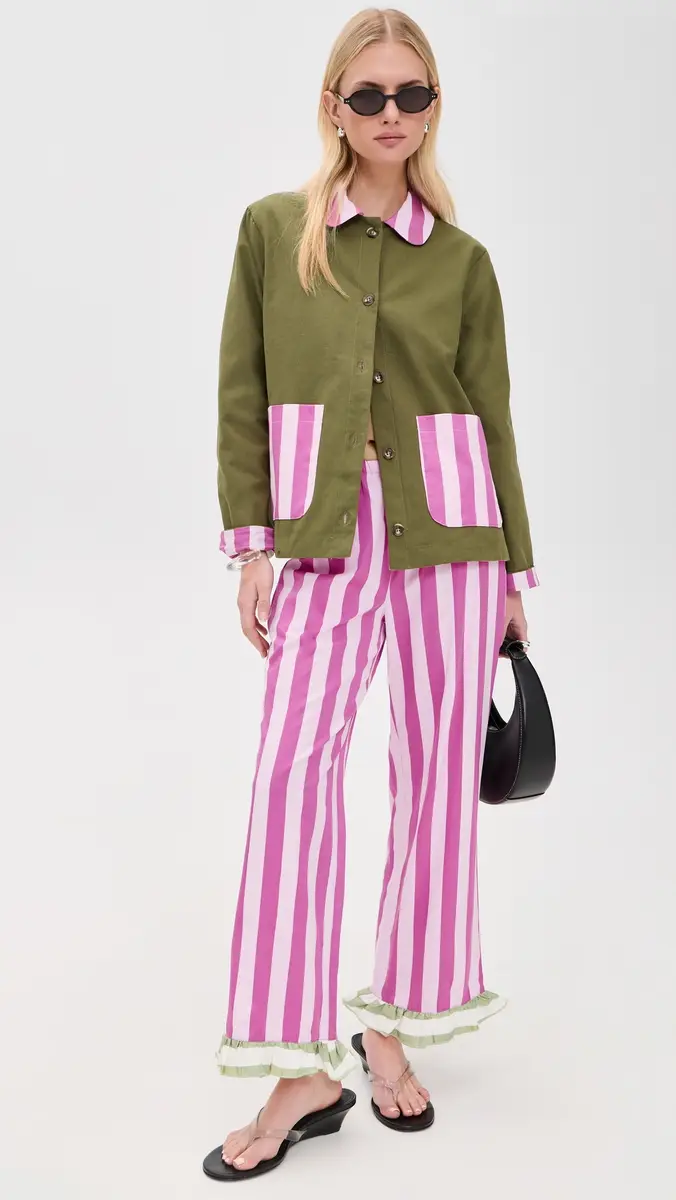 Lisa Says Gah Chelsea Pants Rose Stripe | Thumbnail 2 Lisa Says Gah Chelsea Pants Rose Stripe | Thumbnail 2