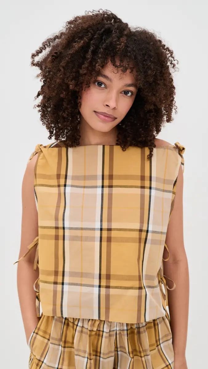 Sea Copeland Plaid Top Yellow | Thumbnail 2 Sea Copeland Plaid Top Yellow | Thumbnail 2
