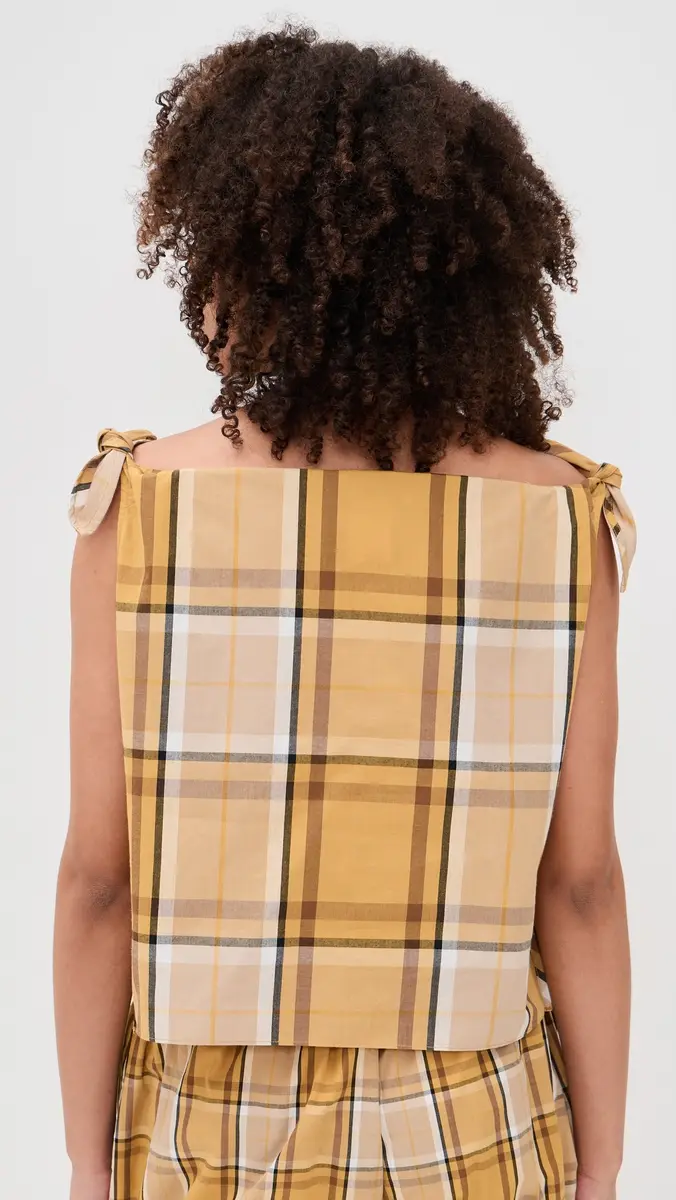 Sea Copeland Plaid Top Yellow | Thumbnail 3 Sea Copeland Plaid Top Yellow | Thumbnail 3