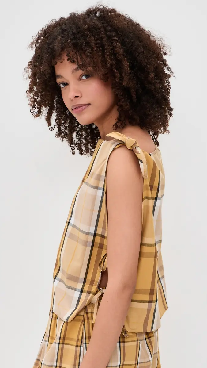 Sea Copeland Plaid Top Yellow | Thumbnail 4 Sea Copeland Plaid Top Yellow | Thumbnail 4
