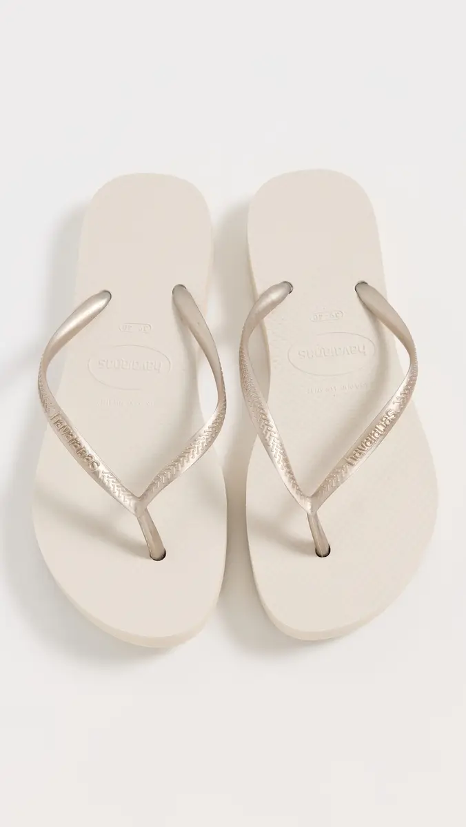 Havaianas Slim Flatform Flip Flops Beige | Thumbnail 2