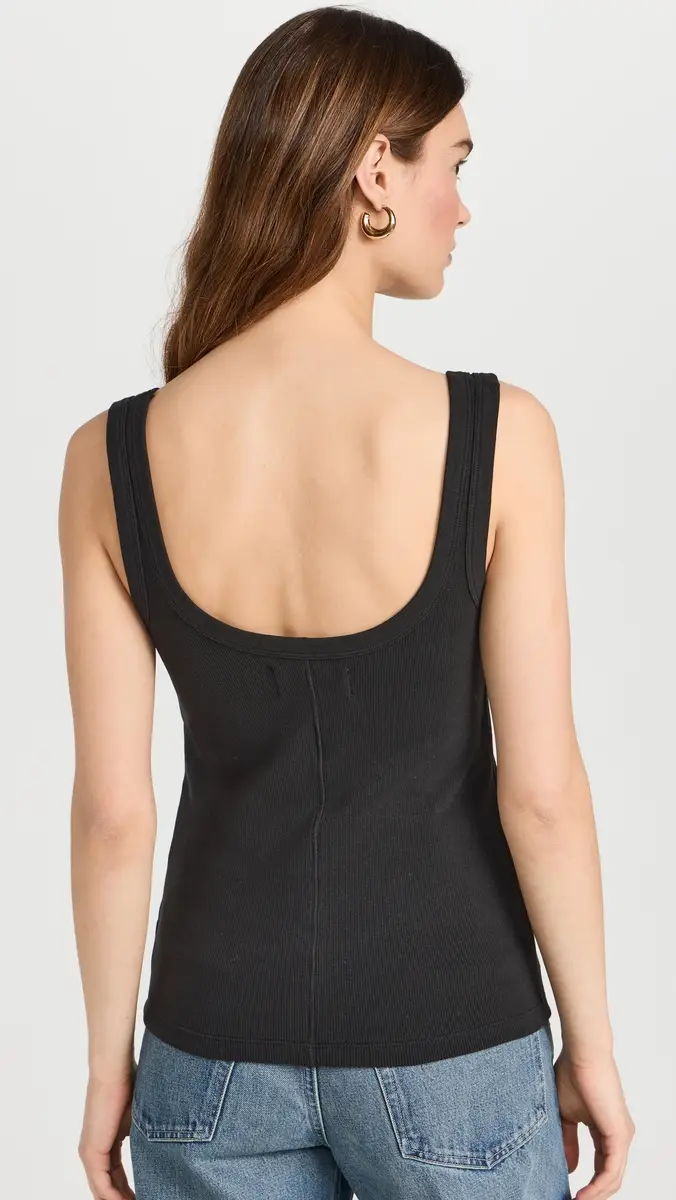 Sold Out NYC The Scoop It Up Tank in Black Black | Thumbnail 3