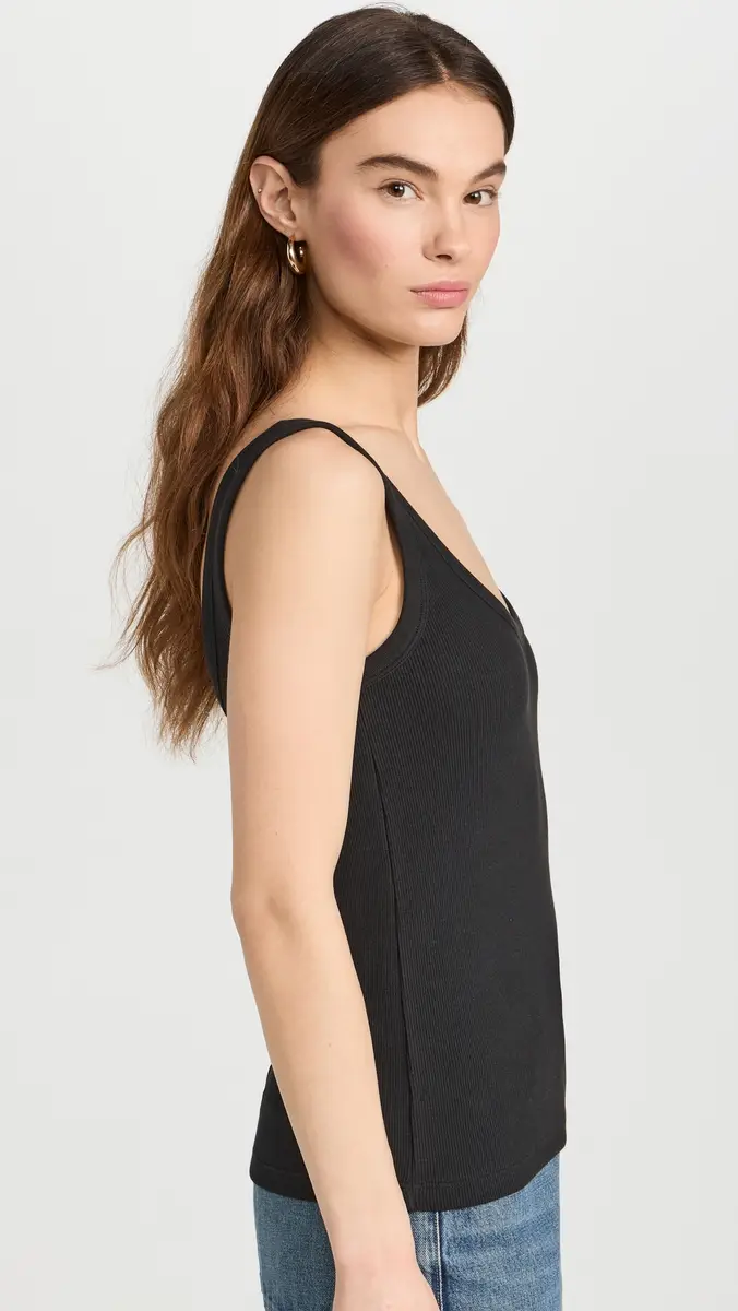 Sold Out NYC The Scoop It Up Tank in Black Black | Thumbnail 4