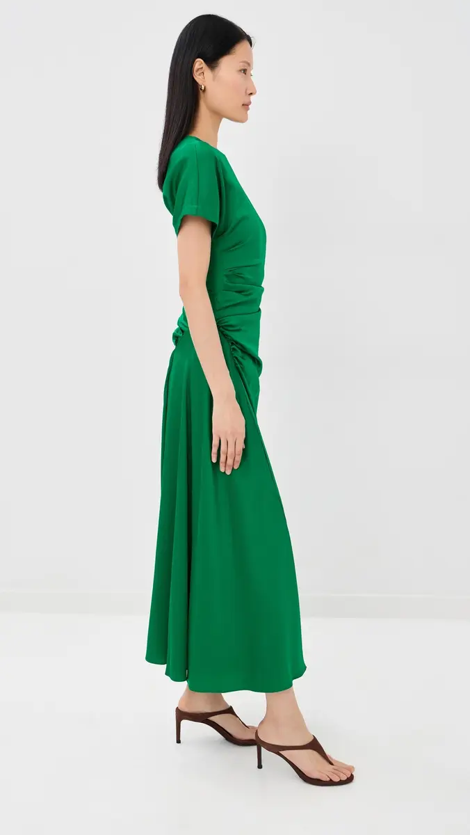 Simkhai Marabella Draped Midi Dress | Thumbnail 4 Simkhai Marabella Draped Midi Dress | Thumbnail 4