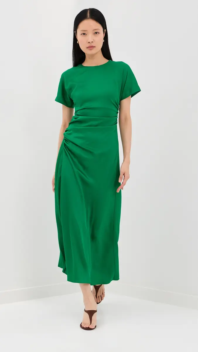 Simkhai Marabella Draped Midi Dress | Thumbnail 5 Simkhai Marabella Draped Midi Dress | Thumbnail 5