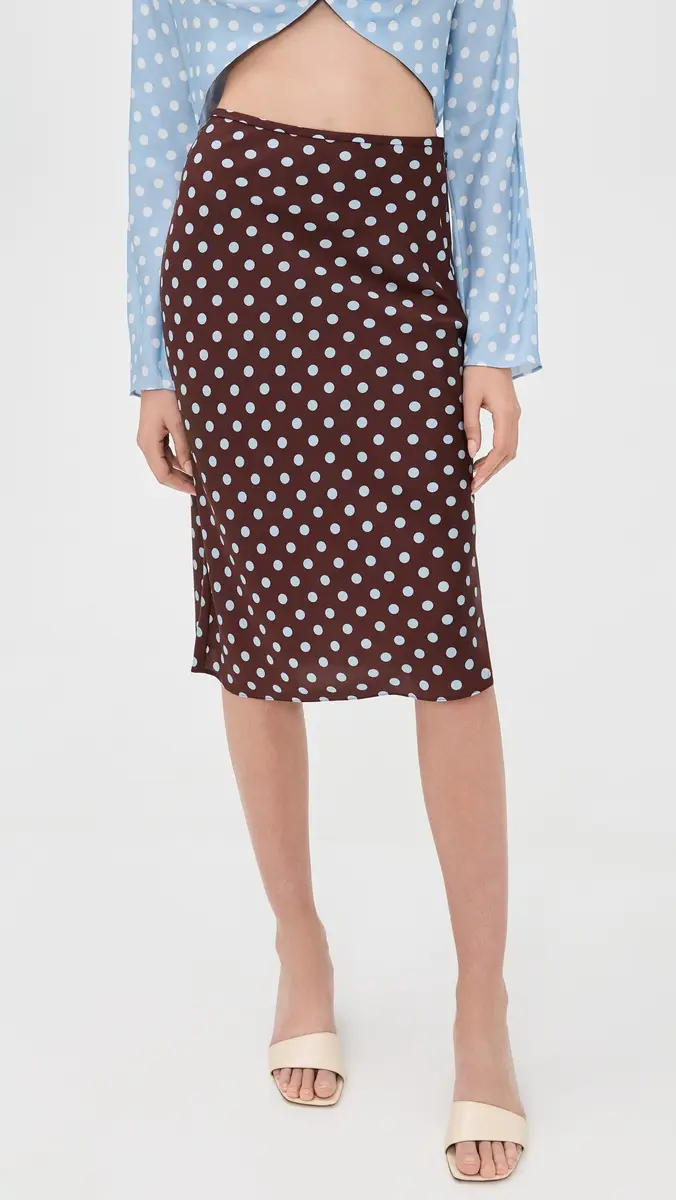 POSSE Leo Skirt Chocolate Polka Dot | Thumbnail 2 POSSE Leo Skirt Chocolate Polka Dot | Thumbnail 2