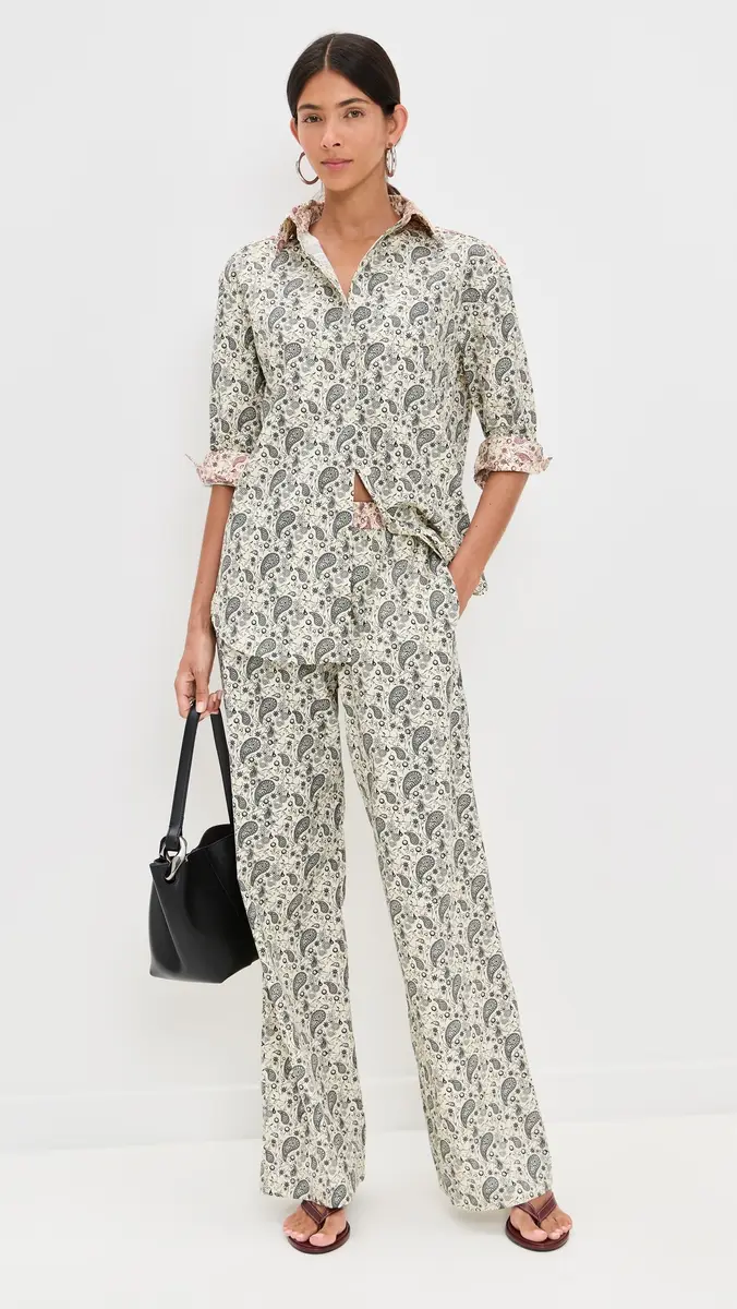 LE BOP Cecilia Paisley Button Down Black Paisley | Thumbnail 5 LE BOP Cecilia Paisley Button Down Black Paisley | Thumbnail 5