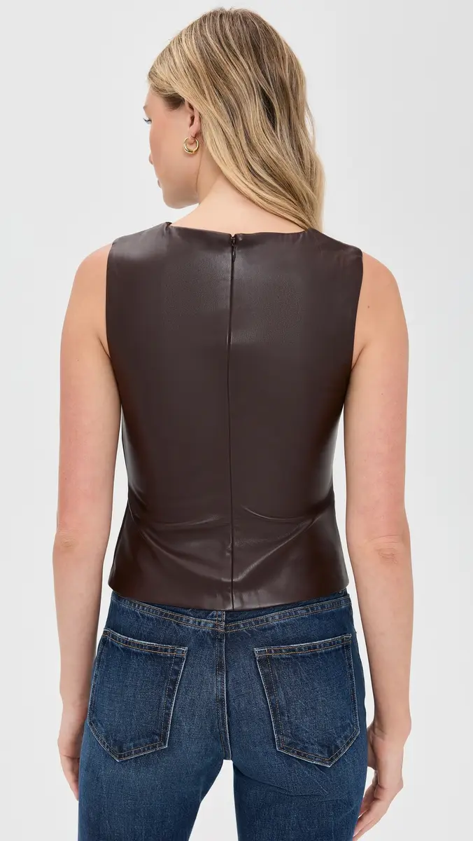 Joe's Jeans The Meg Vegan Leather Top | Thumbnail 3 Joe's Jeans The Meg Vegan Leather Top | Thumbnail 3