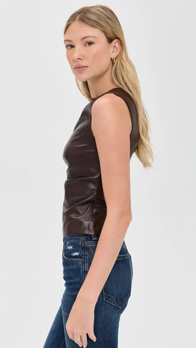 Joe's Jeans The Meg Vegan Leather Top | Thumbnail 4 Joe's Jeans The Meg Vegan Leather Top | Thumbnail 4