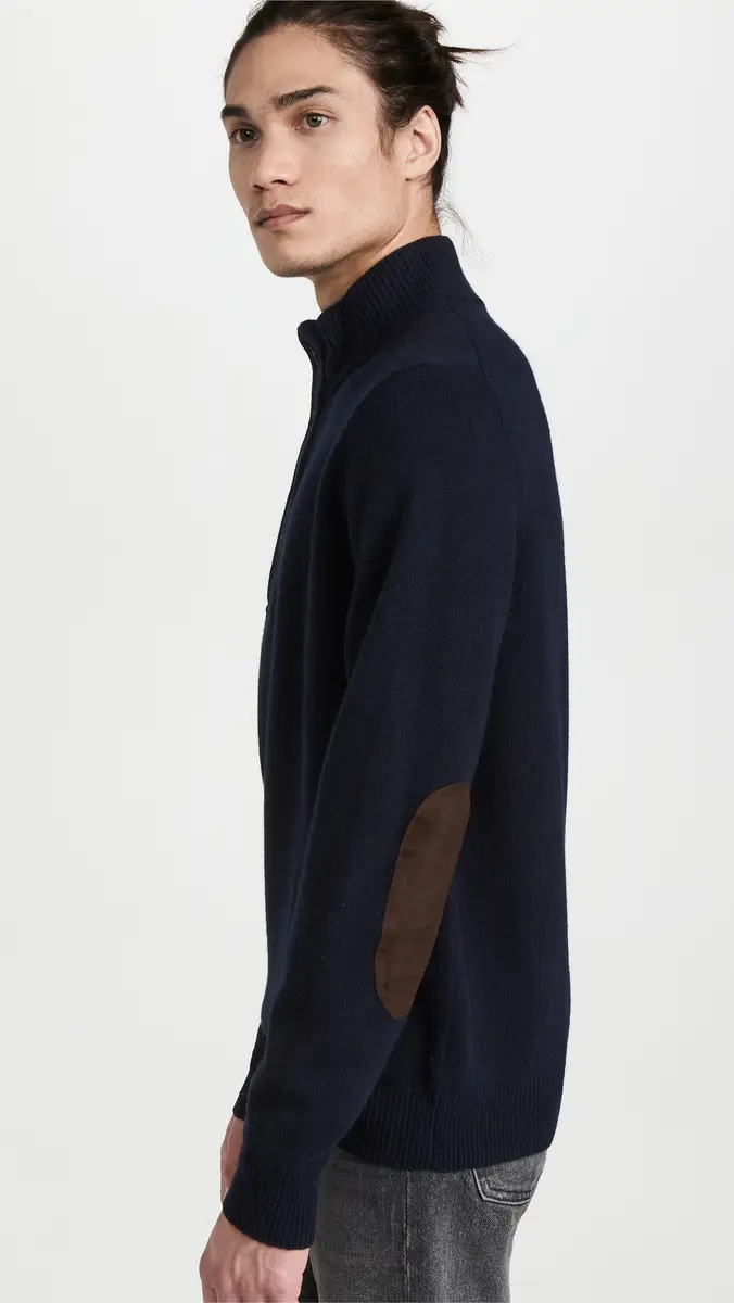 Barbour Elbow Patch Button Sweater | Thumbnail 4 Barbour Elbow Patch Button Sweater | Thumbnail 4