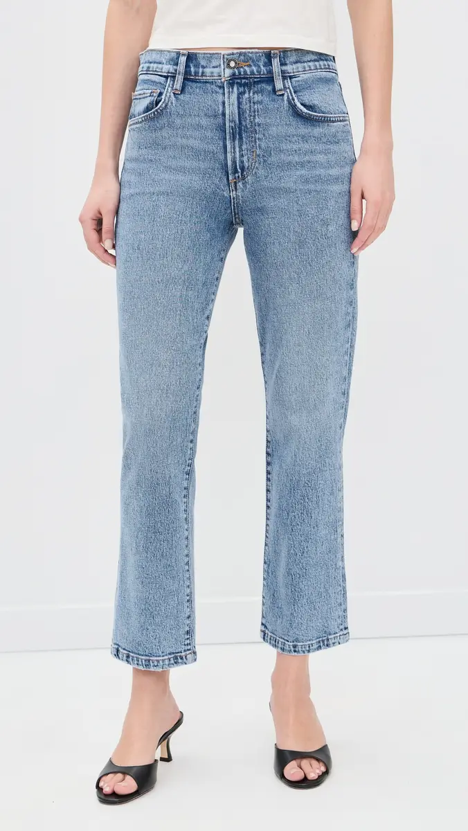 Favorite Daughter The Dot Mid Rise Straight Ankle Jeans | Thumbnail 2 Favorite Daughter The Dot Mid Rise Straight Ankle Jeans | Thumbnail 2