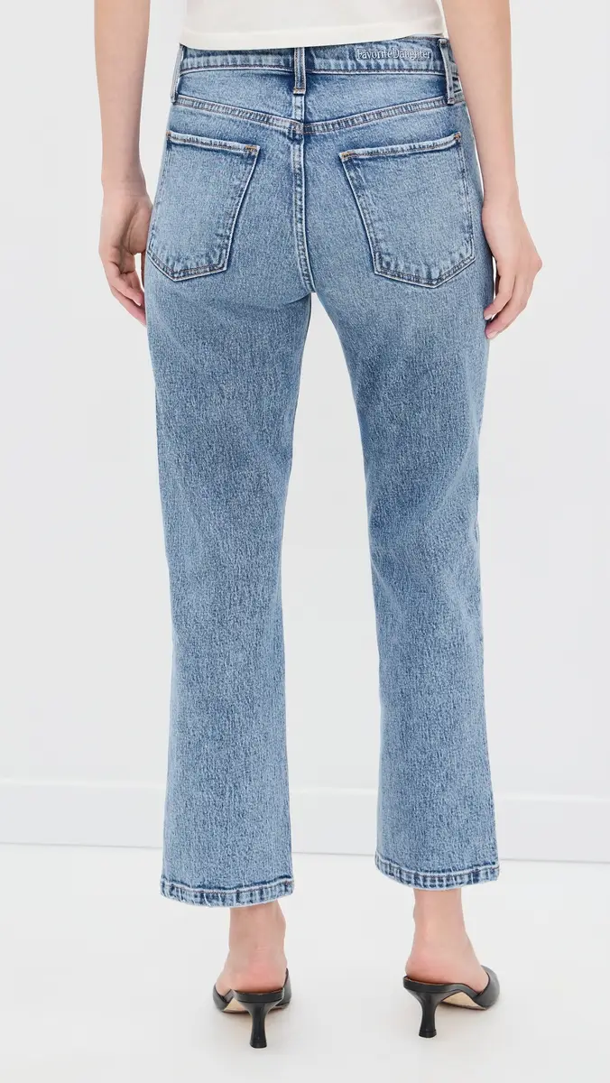Favorite Daughter The Dot Mid Rise Straight Ankle Jeans | Thumbnail 3 Favorite Daughter The Dot Mid Rise Straight Ankle Jeans | Thumbnail 3