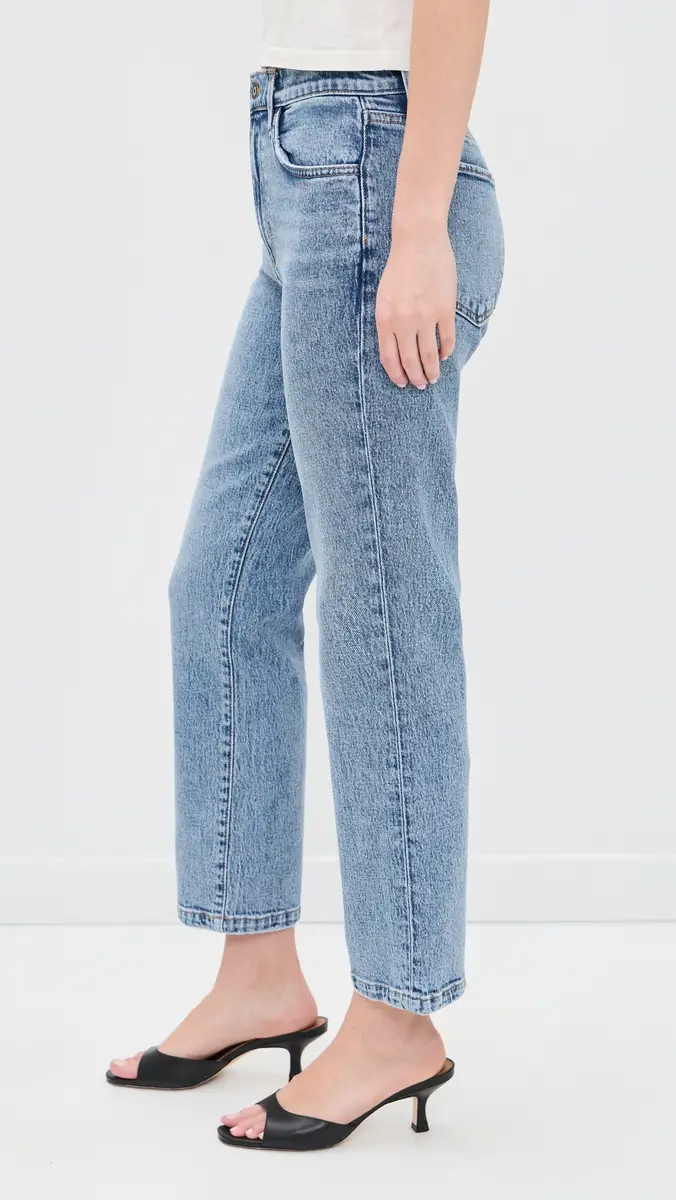 Favorite Daughter The Dot Mid Rise Straight Ankle Jeans | Thumbnail 4 Favorite Daughter The Dot Mid Rise Straight Ankle Jeans | Thumbnail 4