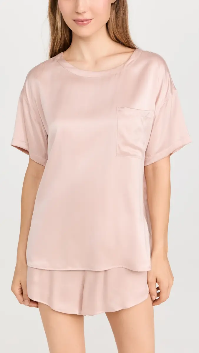 Lunya Washable Silk Tee Short Set | Thumbnail 2 Lunya Washable Silk Tee Short Set | Thumbnail 2