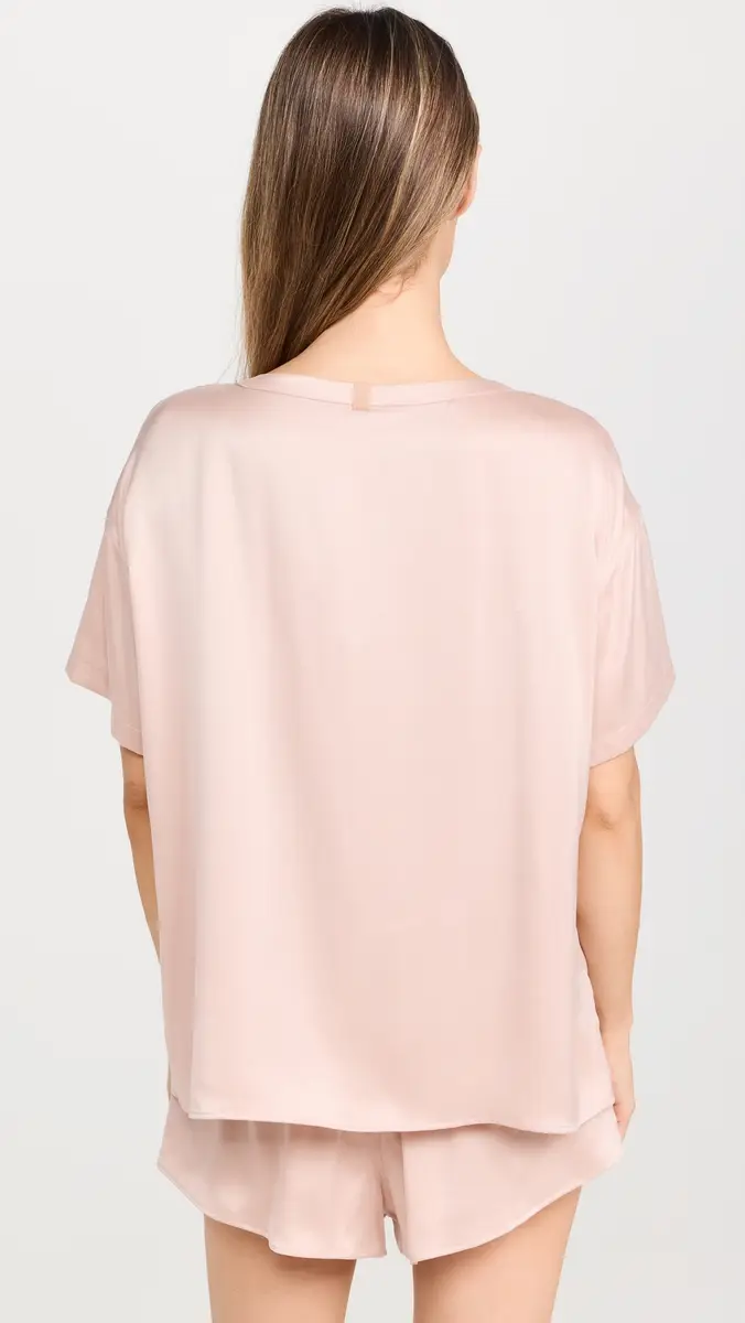 Lunya Washable Silk Tee Short Set | Thumbnail 3 Lunya Washable Silk Tee Short Set | Thumbnail 3
