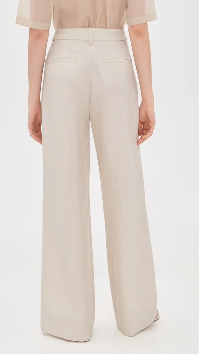 GOOD AMERICAN Linen Blend Trousers | Thumbnail 3