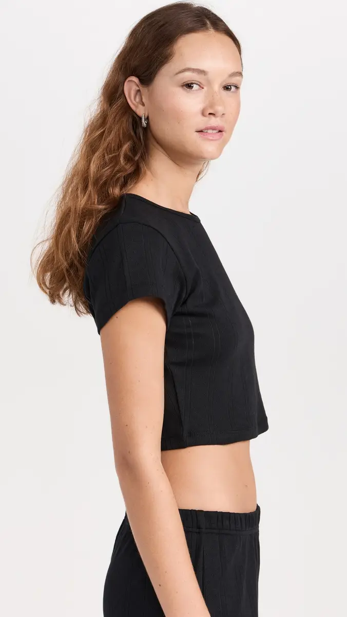 COUCOU The Baby Tee 2 Pack White/Black | Thumbnail 5