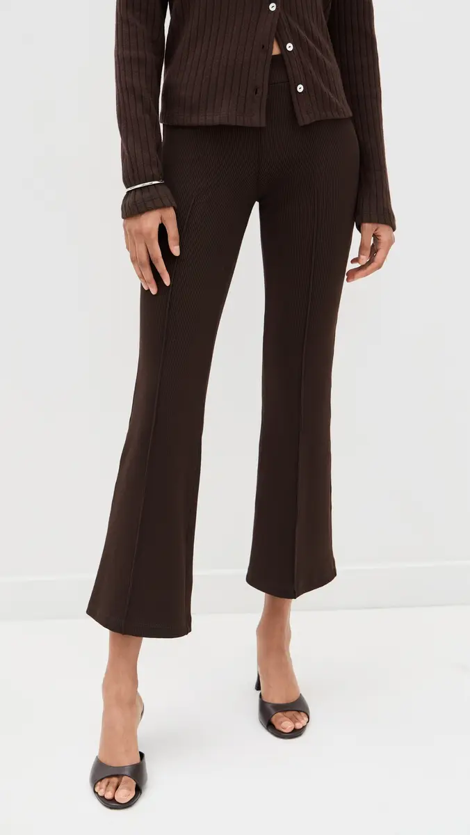 DONNI. DONNI. Rib Kick Flare Trousers | Thumbnail 2 DONNI. DONNI. Rib Kick Flare Trousers | Thumbnail 2