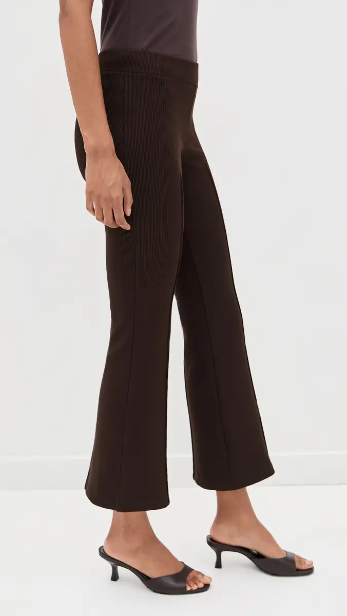 DONNI. DONNI. Rib Kick Flare Trousers | Thumbnail 4 DONNI. DONNI. Rib Kick Flare Trousers | Thumbnail 4