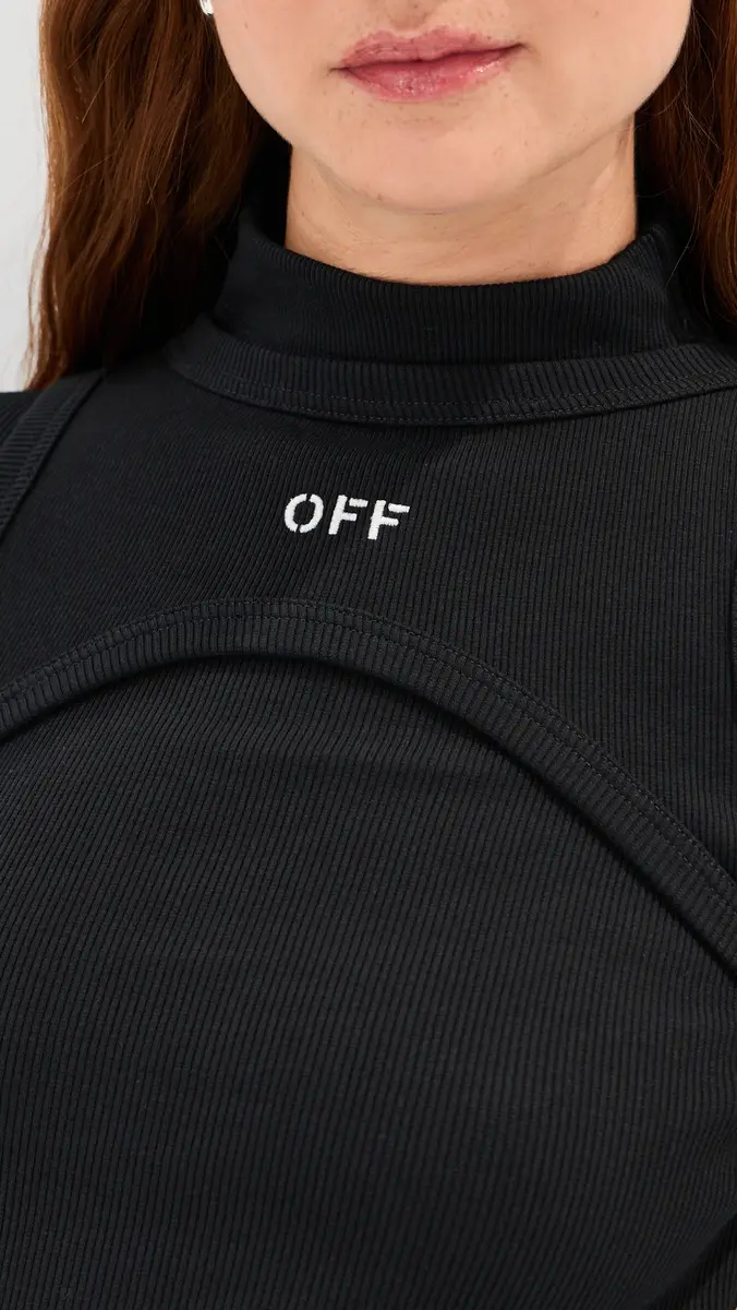 Off-White Off Stamp Rib Round Long Dress | Thumbnail 6 Off-White Off Stamp Rib Round Long Dress | Thumbnail 6