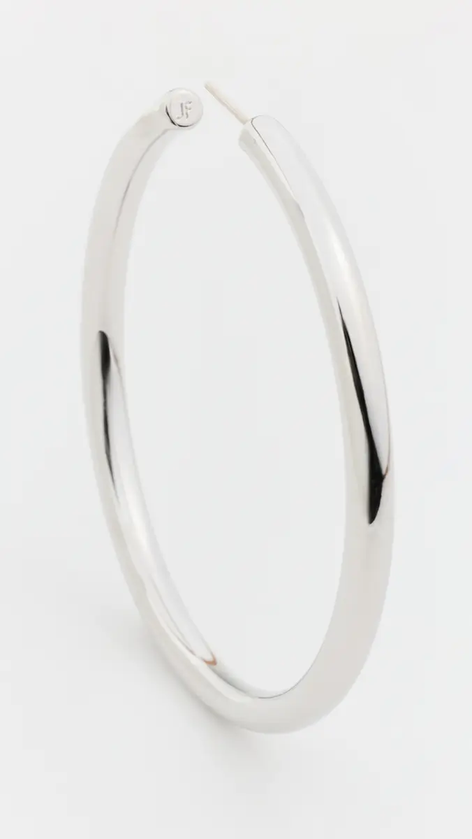 Jennifer Fisher 2 Lilly Hoops Silver One Size | Thumbnail 4