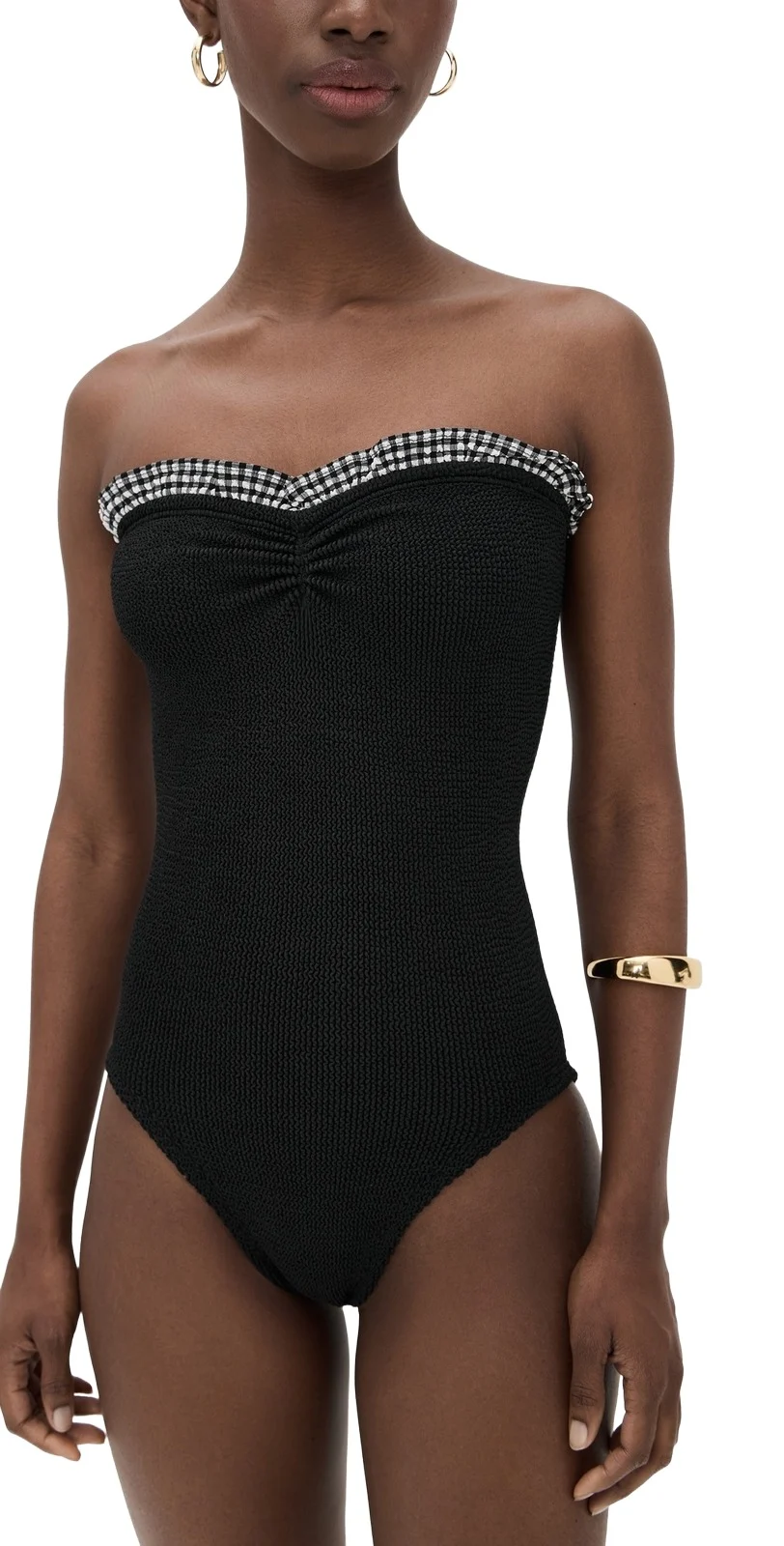 Smocked Gingham One Piece Smocked Gingham One Piece