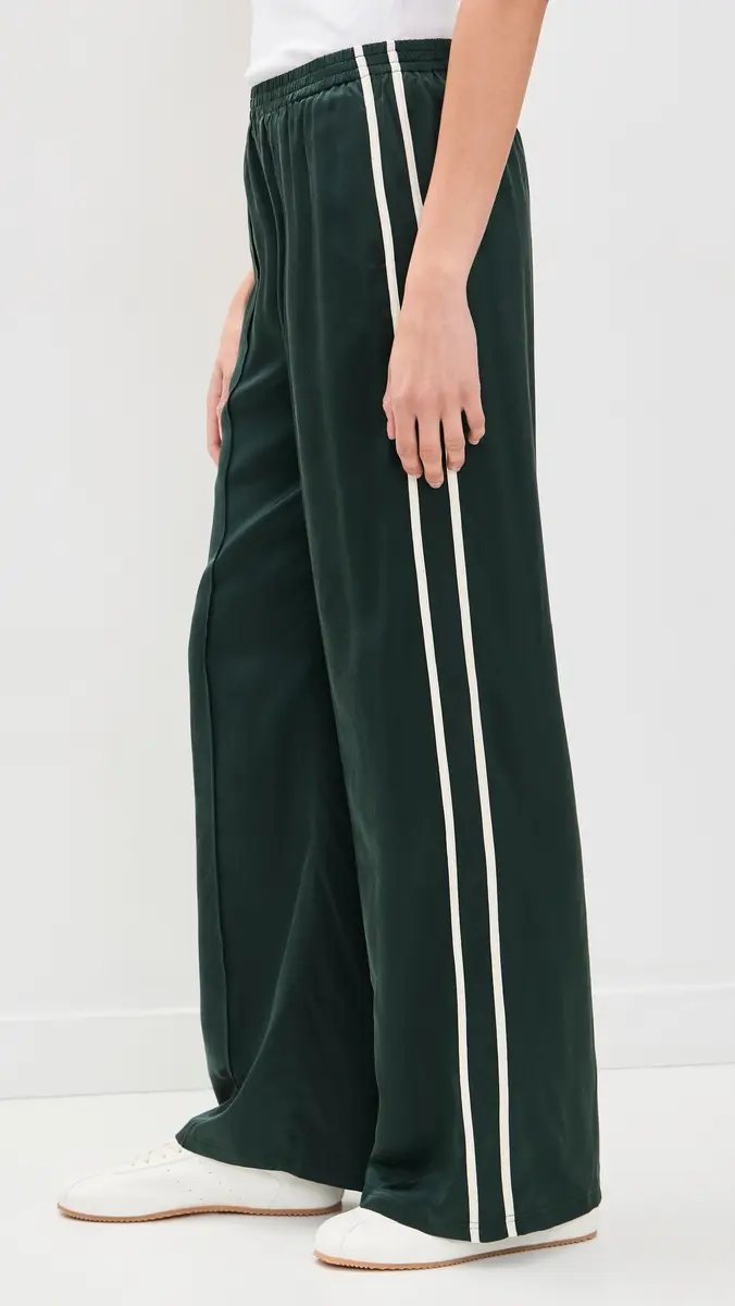 The Upside Marnie Silk Track Pants Green | Thumbnail 4