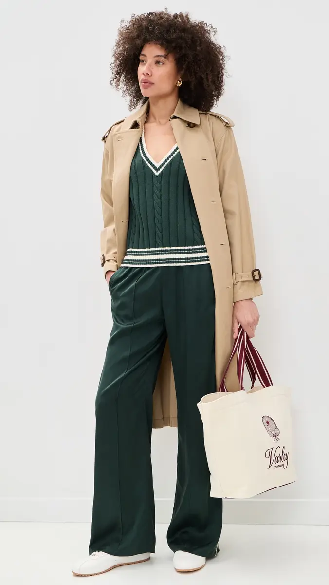 The Upside Marnie Silk Track Pants Green | Thumbnail 5