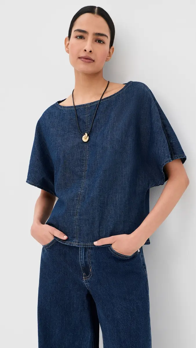 TWP Simple Denim Tee Dark tone | Thumbnail 2 TWP Simple Denim Tee Dark tone | Thumbnail 2