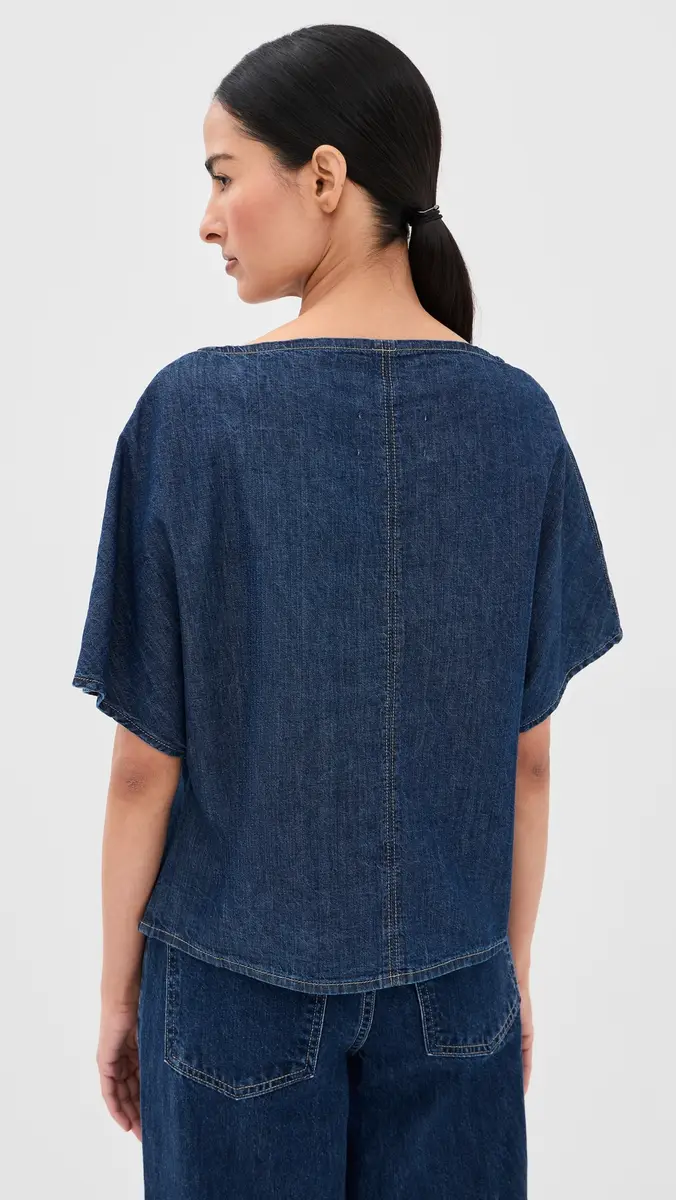 TWP Simple Denim Tee Dark tone | Thumbnail 3 TWP Simple Denim Tee Dark tone | Thumbnail 3