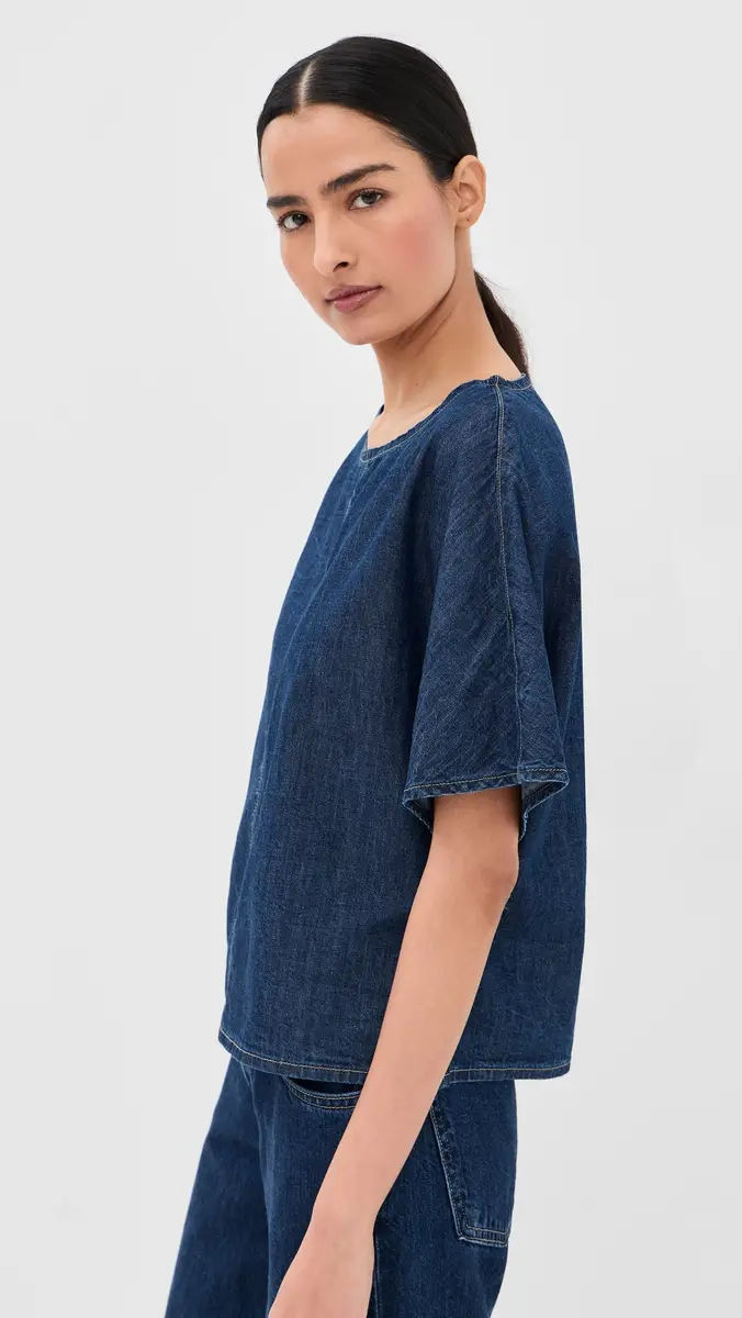 TWP Simple Denim Tee Dark tone | Thumbnail 4 TWP Simple Denim Tee Dark tone | Thumbnail 4