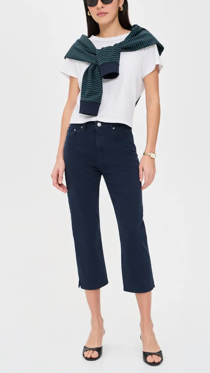 DL1961 Kristy Capri High Rise Pants Bright Navy | Thumbnail 5 DL1961 Kristy Capri High Rise Pants Bright Navy | Thumbnail 5
