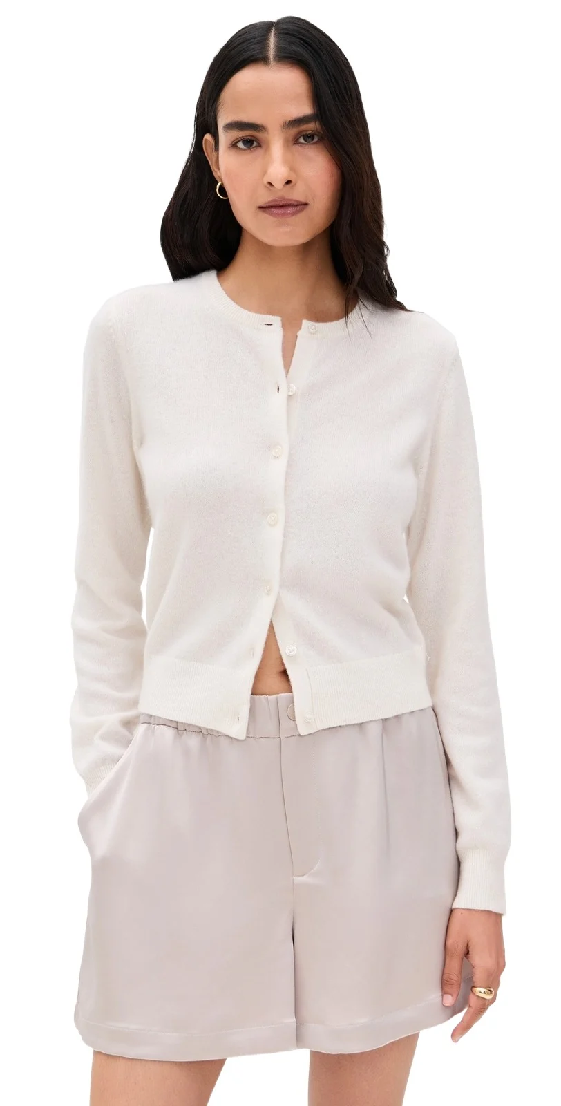 Cashmere Crew Neck Cardigan Cashmere Crew Neck Cardigan