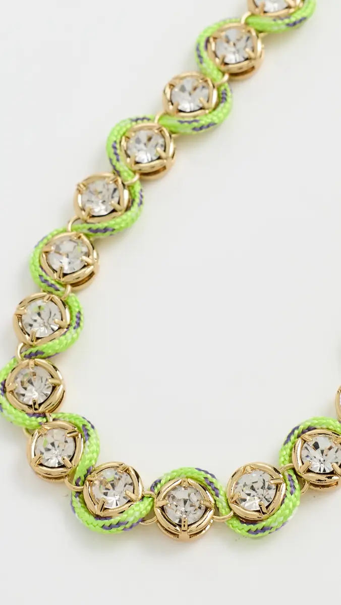 Logan Tay Paracord Pave Chain Necklace | Thumbnail 4