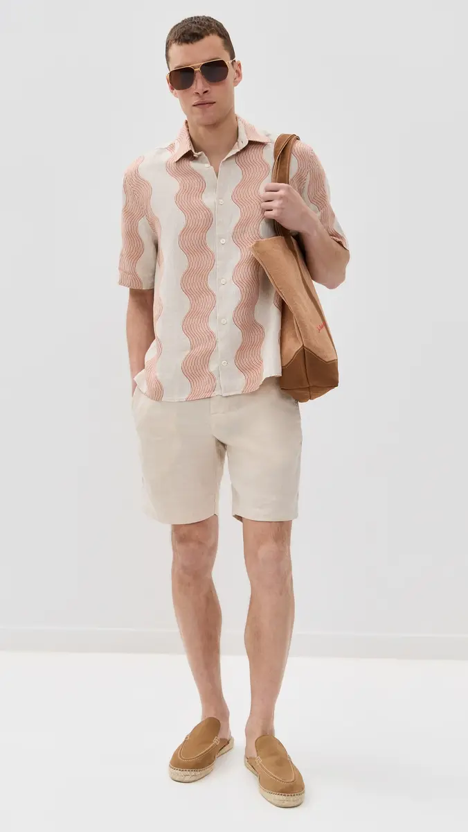 Frescobol Carioca Felipe Linen Shorts 8 | Thumbnail 5