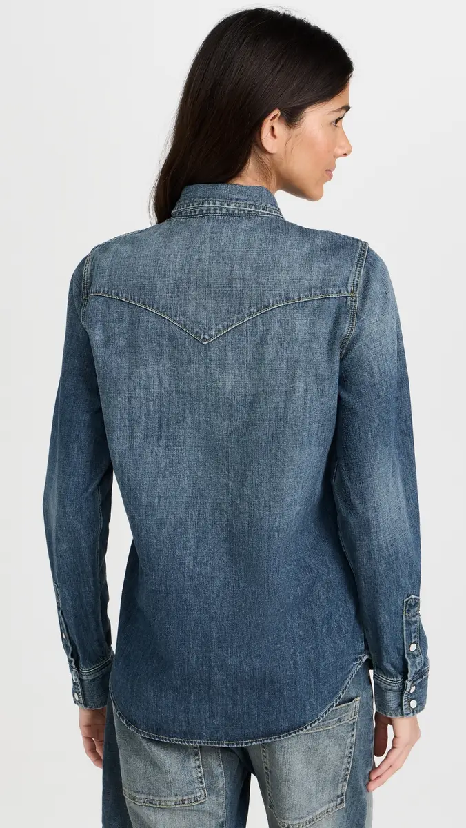 Nili Lotan Travis Denim Shirt | Thumbnail 3