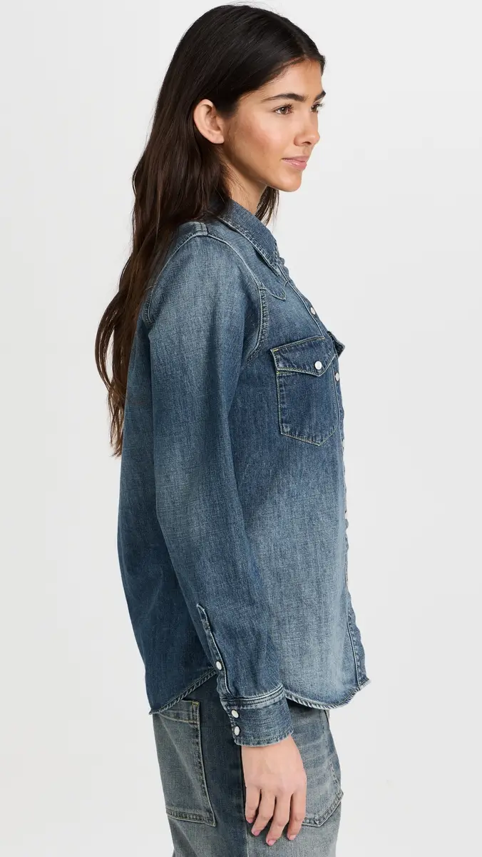 Nili Lotan Travis Denim Shirt | Thumbnail 4