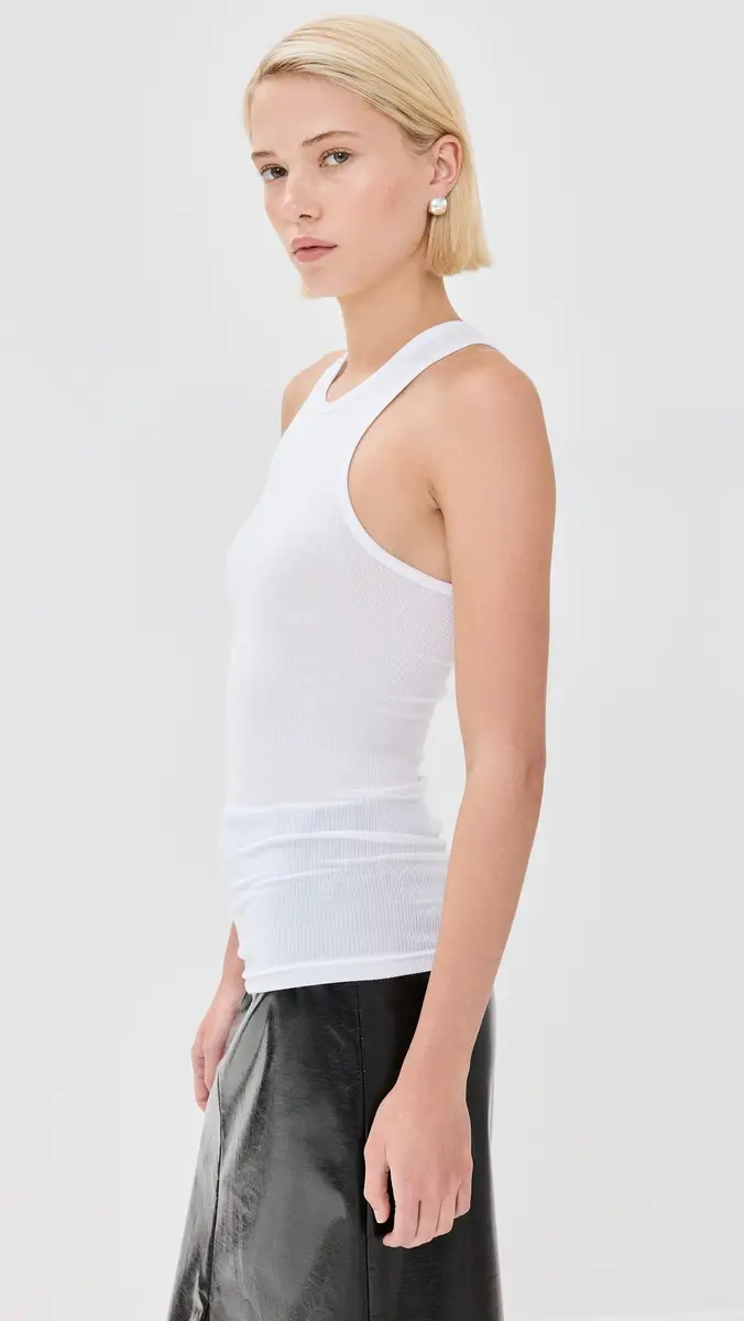 Tibi Circular Fine Rib T Tank | Thumbnail 4 Tibi Circular Fine Rib T Tank | Thumbnail 4