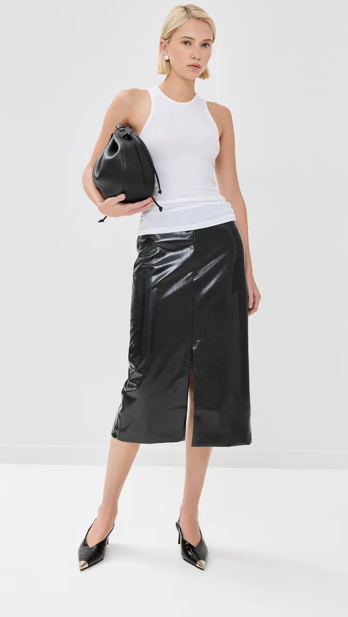 Tibi Circular Fine Rib T Tank | Thumbnail 5 Tibi Circular Fine Rib T Tank | Thumbnail 5