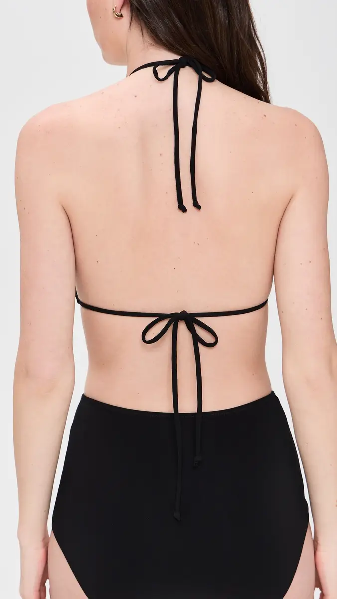 Norma Kamali String Bikini Bra Black | Thumbnail 3