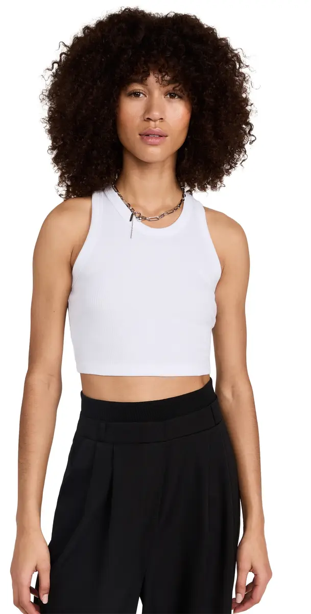 Leset Kelly Racerback Tank White | Image 1 Leset Kelly Racerback Tank White | Image 1